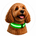 ONYXX Electronics LED Dog Collar, Light Up Reflective Dog Collar for Night Walking, Adjustable Safety Collar for Dogs, High Visibility LED Pet Collar, Battery Powered