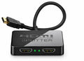 HDMI Splitter 1 in 2 Out 4K – HDMI Adapter for Dual Monitors, 1080P 3D Video Splitter Compatible with PS4, PS3, Roku, Blu-Ray Player, HDTV, Laptop & MacBook