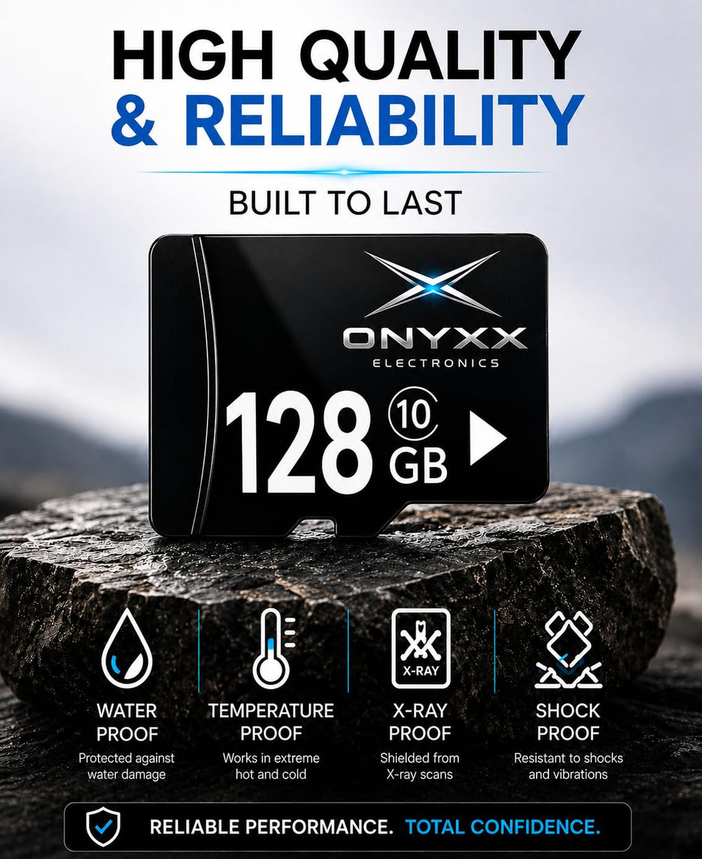 ONYXX Electronics 16GB Micro SD Card Class 10 High Speed Memory Card TF Card for Smartphone, Camera, Tablet, Dash Cam, Speaker, Android Devices, HD Video Recording & Data Storage